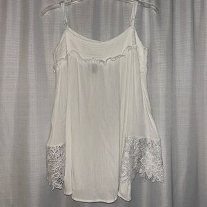 INC International Concepts White Off the Shoulder Cami